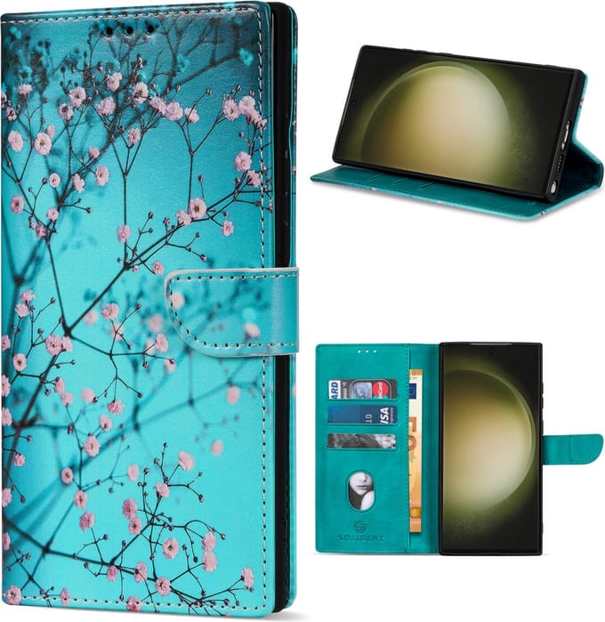 Solidenz hoesje - Geschikt voor Samsung Galaxy S24 Ultra - Bookcase - Sierkers