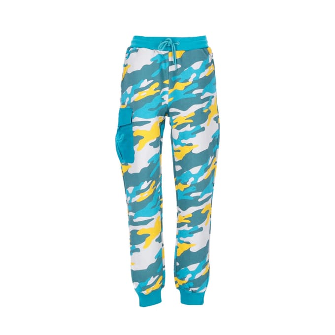 Heren joggingbroek Underhill Camo joggingbroek blauwgroen