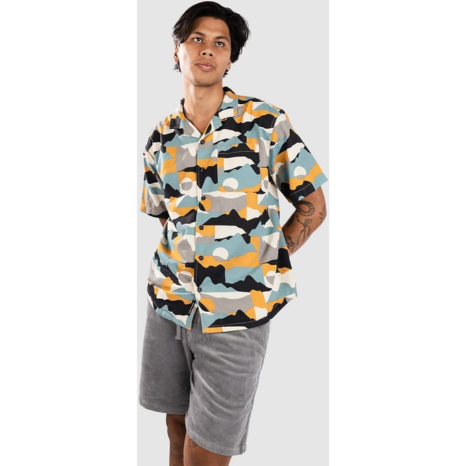 Passenger Cove Textured Organic Cotton Shirt patroon