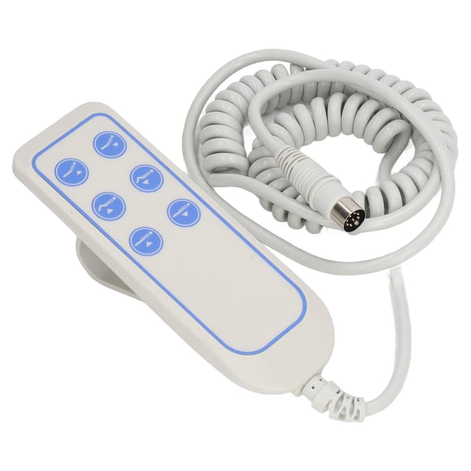 Elektrische bediening voor hefbed, PVC, IP66, slijtvast, handbediening voor hefstoel in ziekenhuis (8 pinnen) gray