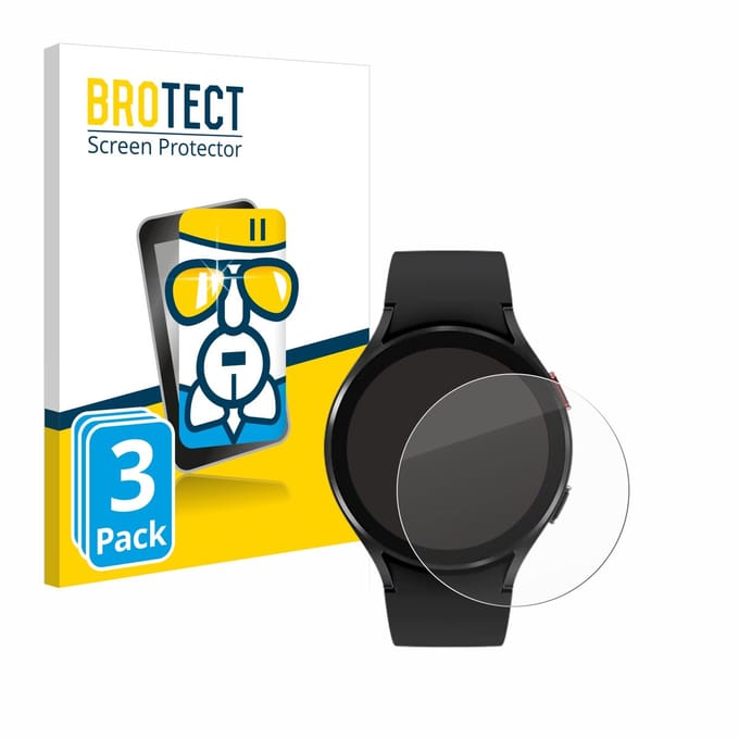 Screenprotector 3 Stuks voor Samsung Galaxy Watch 4 (44mm) Beschermglas transparant