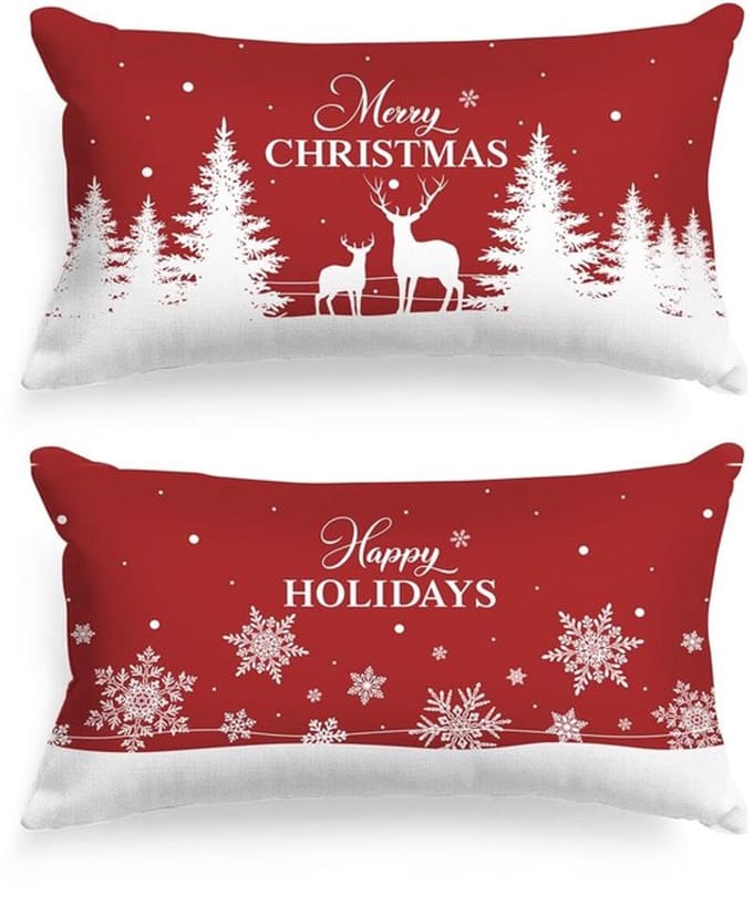 Kussenslopen 40x81 cm, set van 2 voor Kerstdecoration