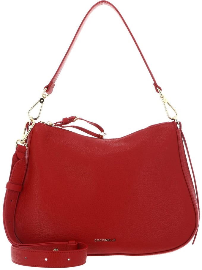 COCCINELLE Leren schoudertas Nory Shoulderbag Scarlet rood