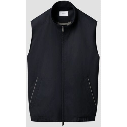 Eton Body-Warmer Lightweight Windproof Water-Repellant Tech Fabric Matte Finish Navy / male