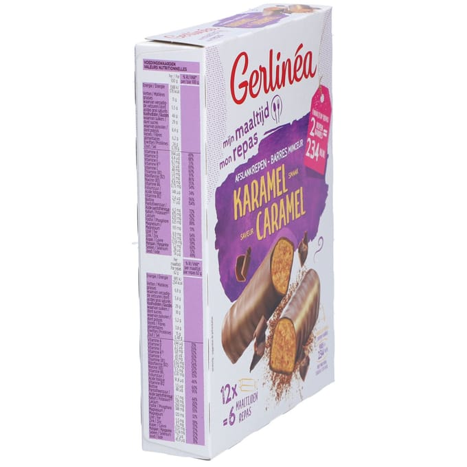Gerlinea Maaltijdvervanger - Afslankrepen - Karamel - 12 x 31 g