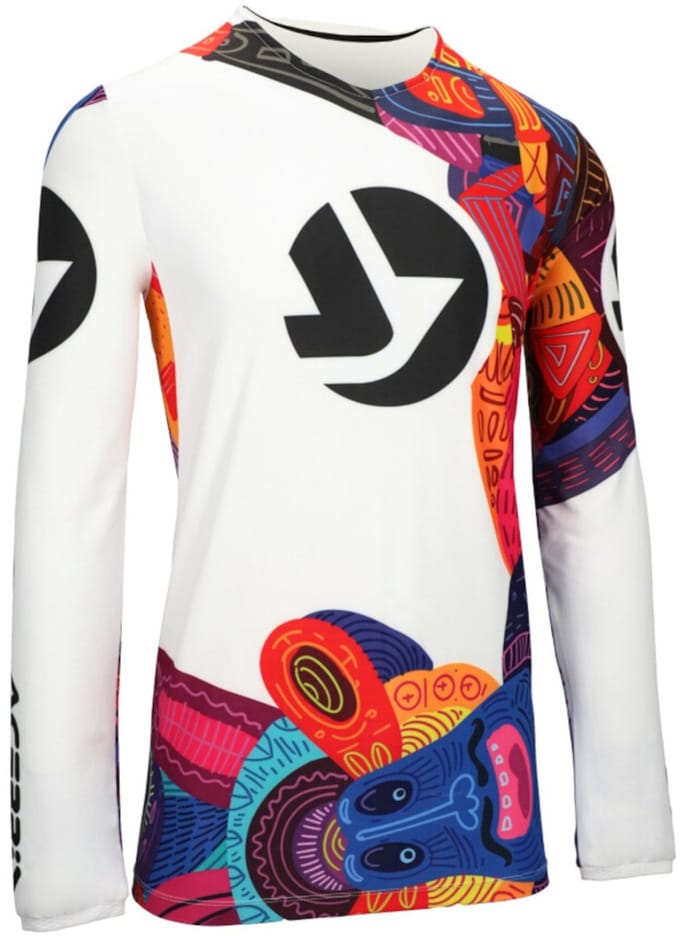 Acerbis X-Flex Veras Wit Multicolor Cross Jersey - Shirts