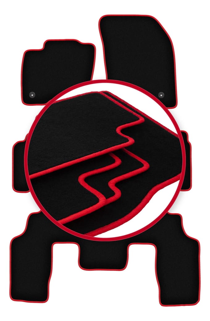 CARLUX-RED automatten voor: Ford Galaxy MK3 minivan (2015-)
