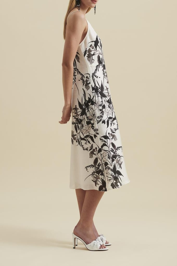 Anne Fontaine Gixane Black/white Größe: 44 | Midikleider Outlet | Damen | Schwarz