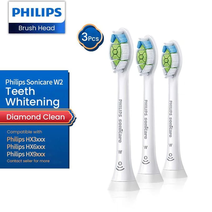Philips HX6063 Opzetborstel Vervangende Sonicare W2 Diamond Clean Optimal White HX6063-borstels blue