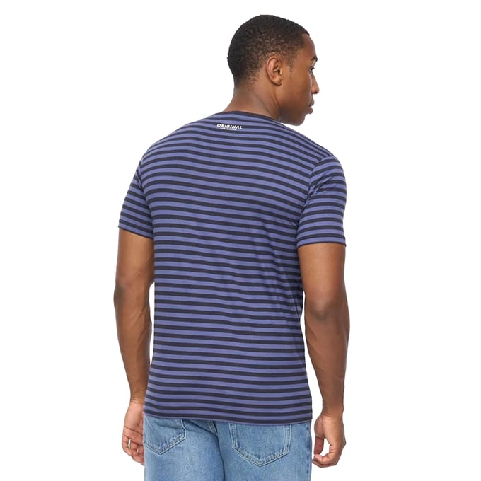 Crosshatch Heren Loppins T-shirt (Navy)