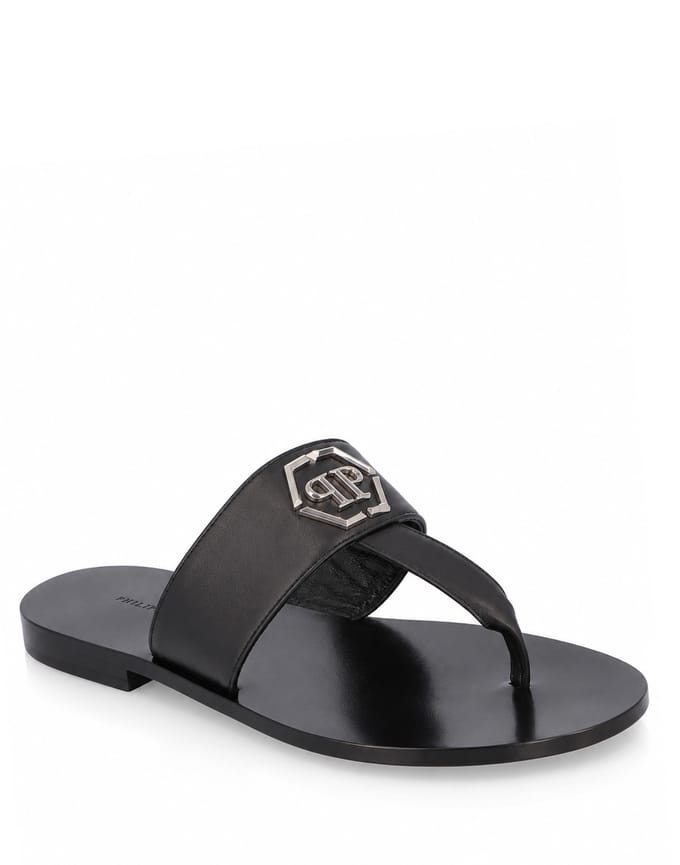 Platte Sandalen Hexagon