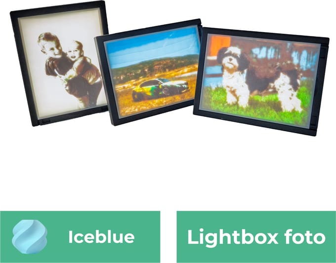 Lightbox foto - IJsblauw