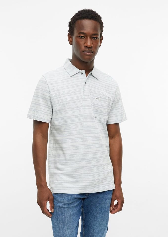 s.Oliver - male - Poloshirt met gestructureerde strepen