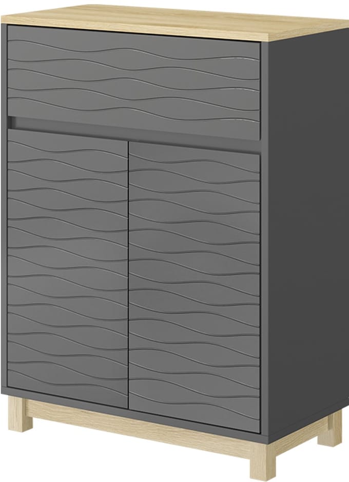 Vicco Livia Midikasten – 60 x 80 cm met lade Antraciet
