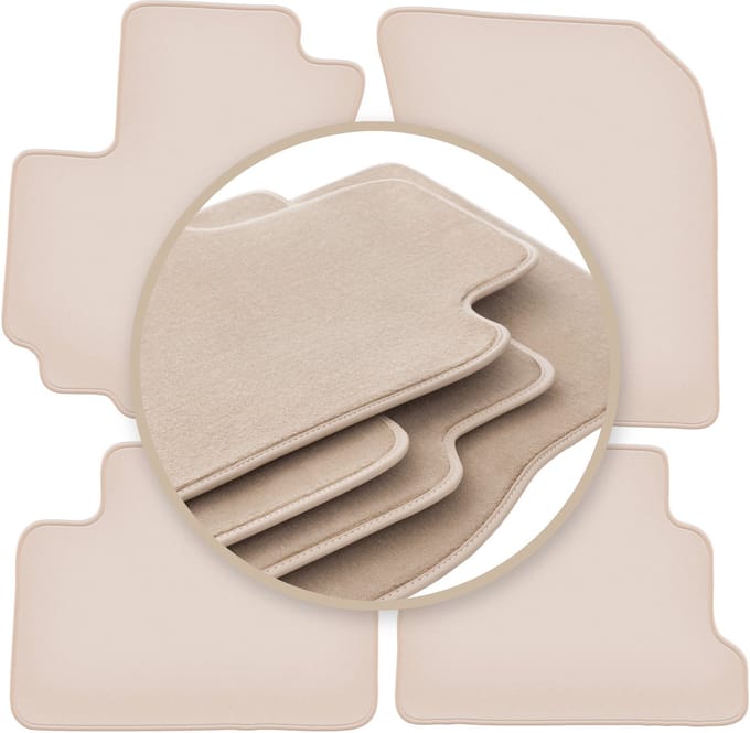 PREMIUM beige vloermatten voor: Suzuki Swift V 5D hatchback 2010-2016