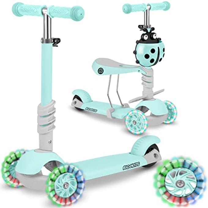 Driewieler Kinderen - Loopfiets - Buiten Spelen - Verstelbaar Zadel - Tot 30 kg - Mint