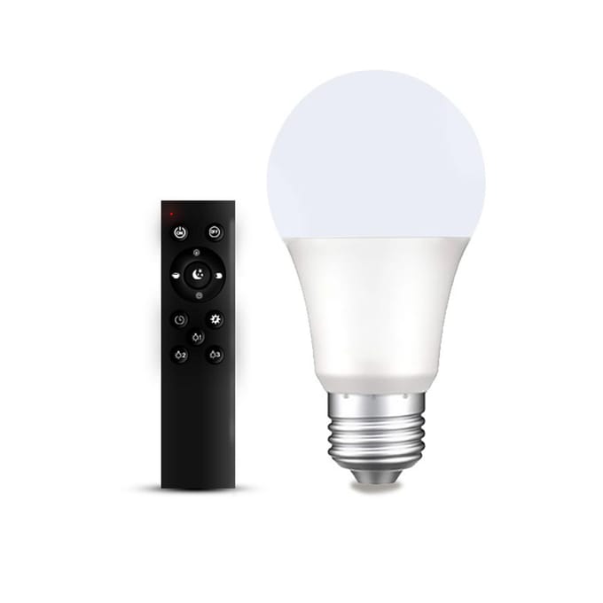 Slimme gloeilamp met afstandsbediening LED-verlichting Infinity Dimming Kleurveranderende gloeilampverlichting 9W & E26