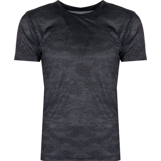 Champion T-Shirt Micro Mesh Mannen grijs