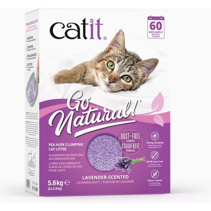 Cat It Erwtenschil Klontvormende Kattenbakvulling, Vanille & Lavendel Lavendel