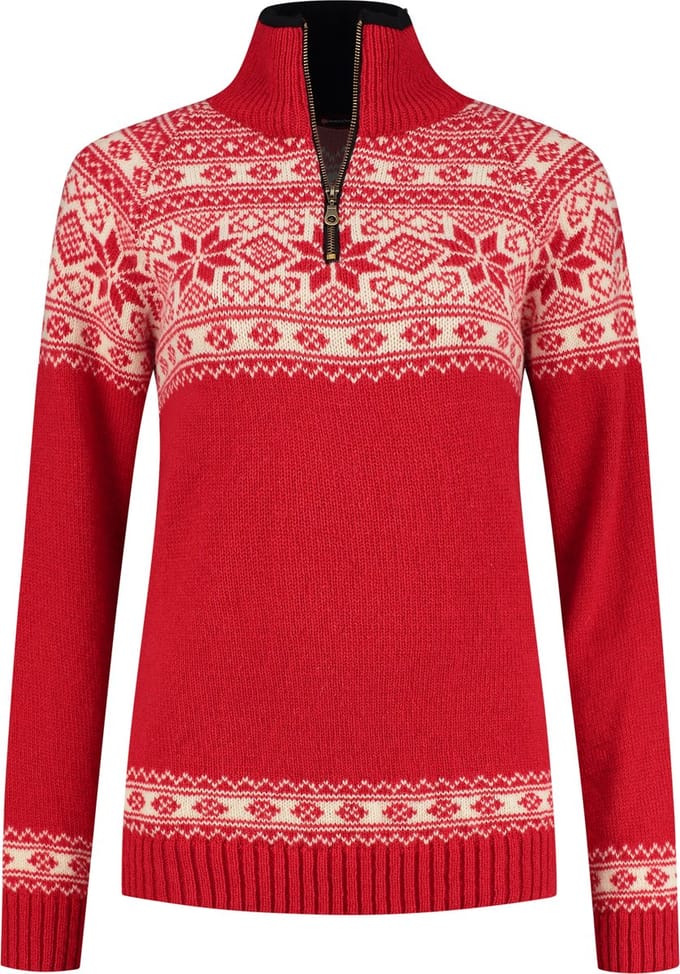 Norfinde Noorse damestrui in Setesdals dessin, rood