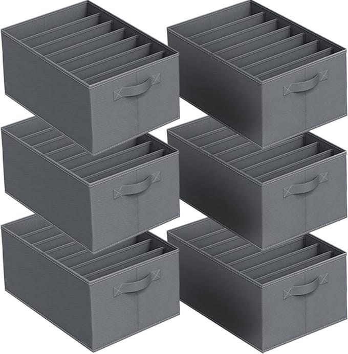 Kledingkast Organizer - 6-delige Set - Opbergbox voor Kast