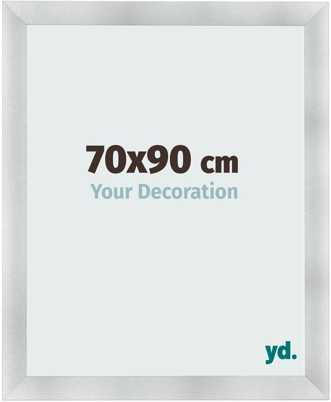 Your Decoration - Fotolijst 70x90 cm - MDF - Aluminium Geborsteld - Pisa