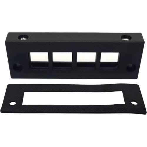 TRU COMPONENTS DVK-W4 Kabelinvoeringsplaat Klem-Ø (max.) 16 mm Polyamide Zwart 1 stuk(s)