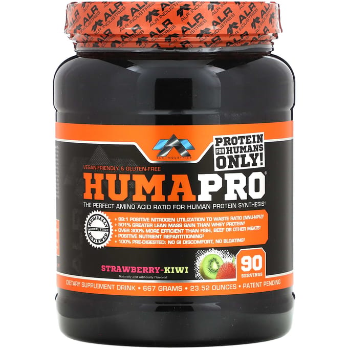ALR Industries, HumaPro, Aardbei Kiwi, 650 gram (667 g)