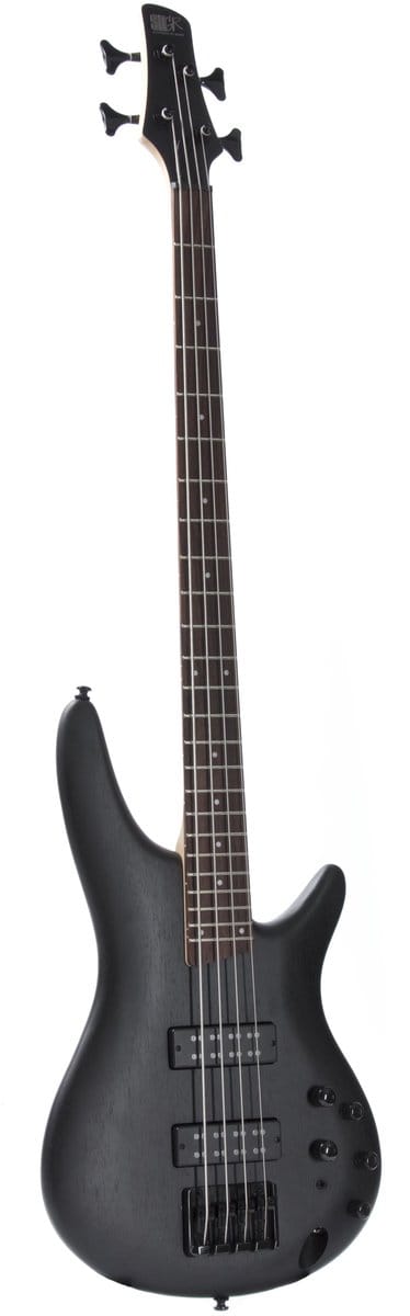 Ibanez SR300EB Weathered Black – 4‑snarige elektrische basgitaar – PowerSpan Dual Coil Pickups
