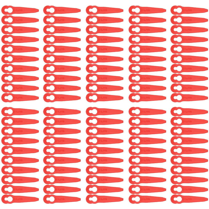 100 stuks Grastrimmer Plastic Mes Takken Snijden Vervanging Gazonmaaier Accessoires