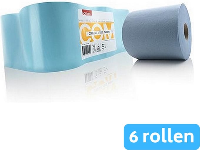 Satino | Midirol comfort blauw 1-laags | 6 x 300 meter