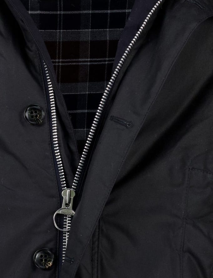 Barbour tussenjas donkerblauw