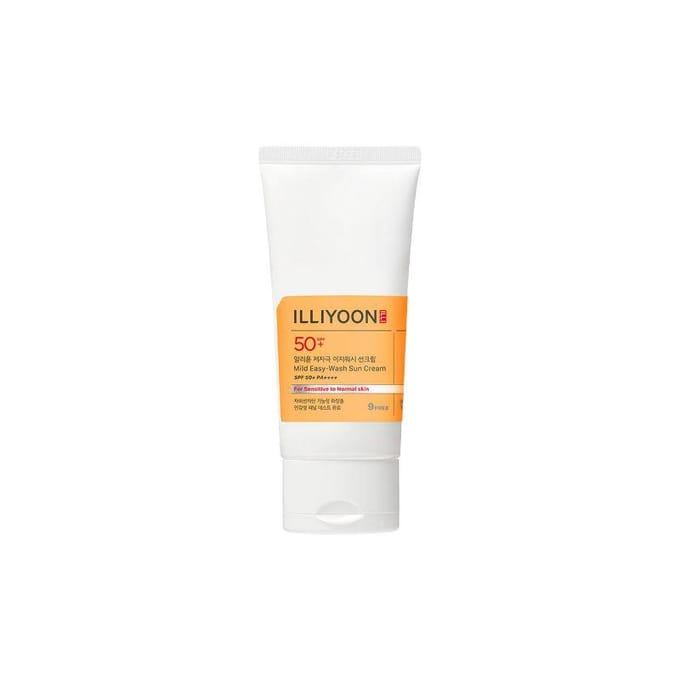 ILLIYOON Easy Wash Milde Gezinszonnebrandcrème SPF50+ PA++++ 80ml beige