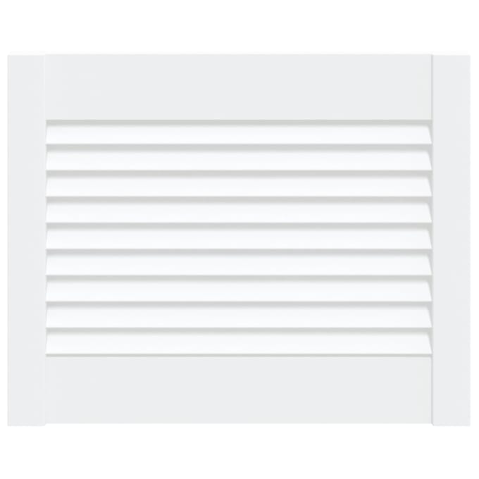 vidaXL - Kastdeur - met - lamellen - 39,5x49,4 - cm - massief - grenenhout - wit
