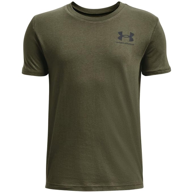 Under Armour Jongens Logo T-shirt met korte mouwen (Groen)