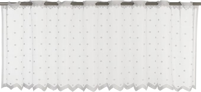 Elbersdrucke Bistro Gordijn Celeste 45x160 cm wit transparant