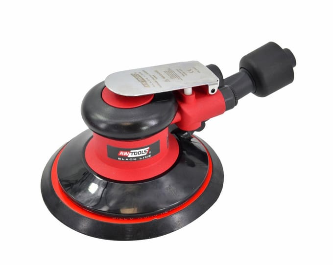 AWTools Black Line - Pneumatische Excenterschuurmachine - 150mm - 5mm