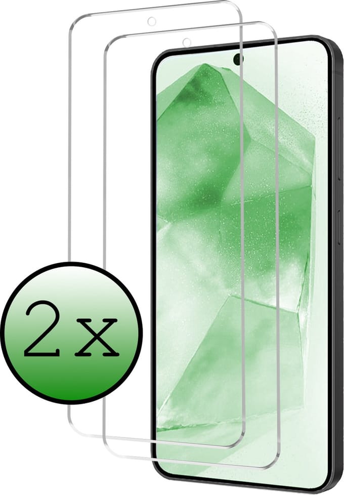Screenprotector - 2 Stuks Geschikt voor Samsung Galaxy A55 - Extra Sterk - Beschermglas - Gehard Glas - Tempered Glass - Screen Protector