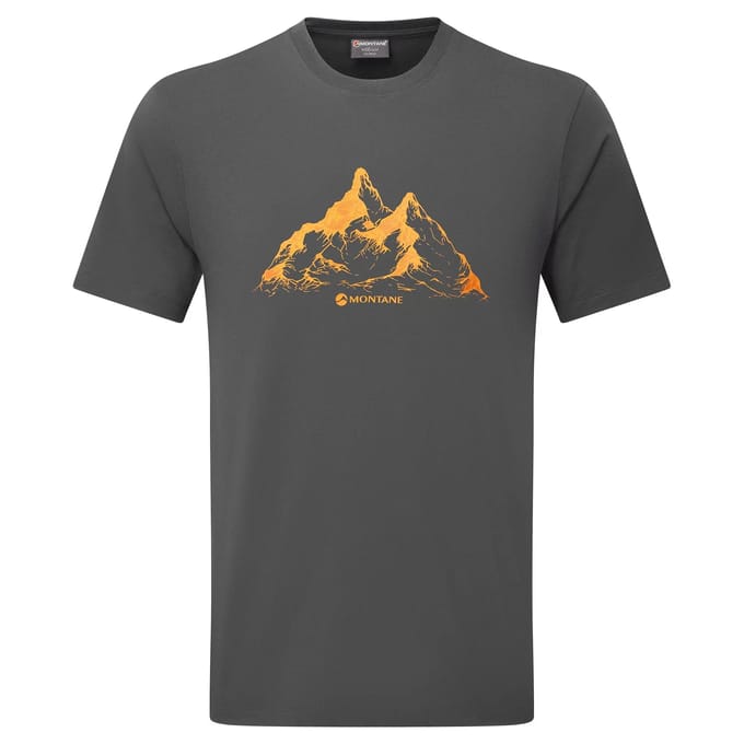Montane Dual Mountain T-shirt Met Korte Mouwen Grijs S Man