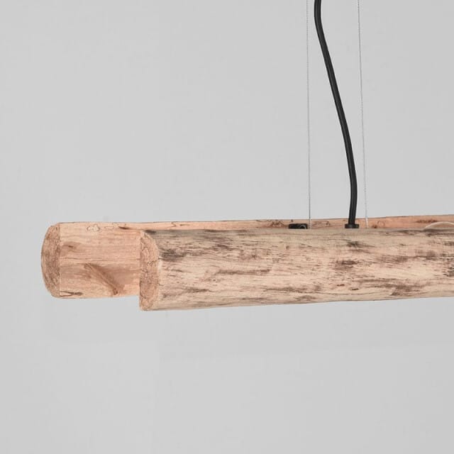 LABEL51 Woody Hanglamp - Naturel - Hout - 4-Lichts