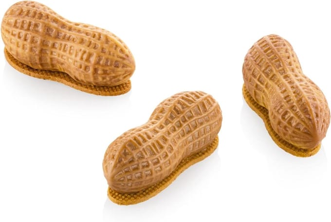 Siliconen Vorm - Bakvorm Mignon - Desserts Maken - Met ABS Cutter - 12 Holtes 30ml - Bruin
