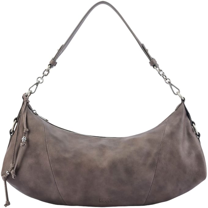 FREDsBRUDER Leren schoudertas Stay With Me Big Shoulder Bag Muddy Khaki Brown kaki