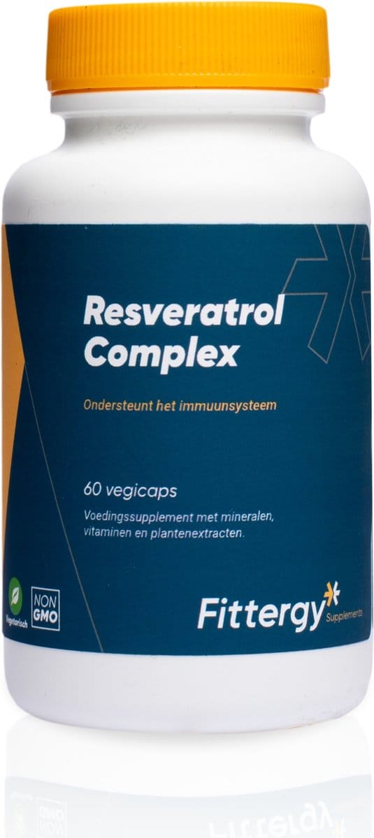 Fittergy Supplements - Resveratrol Complex - 60 capsules - Kruiden - vegan - voedingssupplement