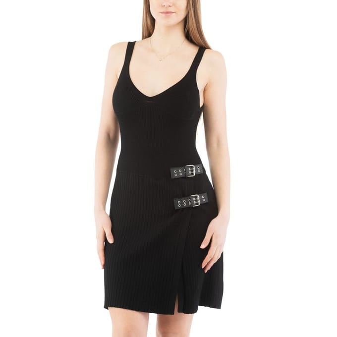 Moschino Zwarte Viscose Casual Jurk