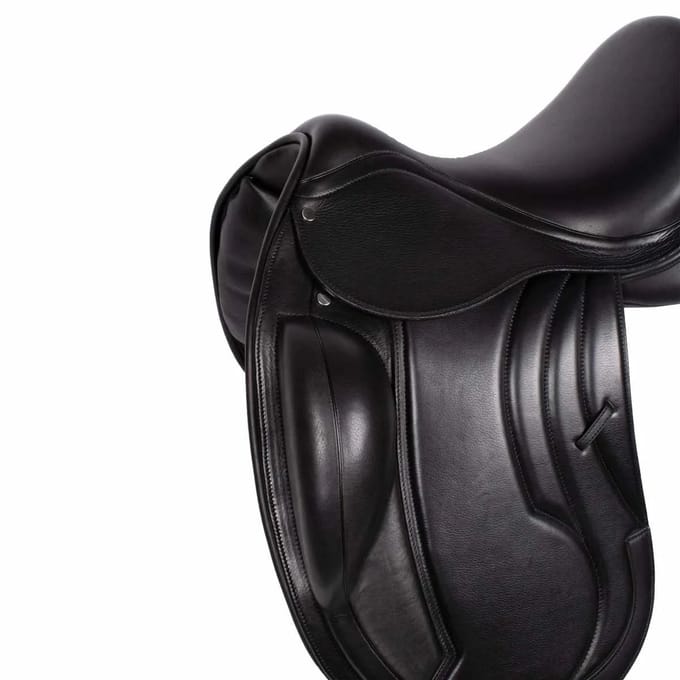 Rossner Burlington Dressuur Zadel - Maat: 16 - Zwart - Polyamide