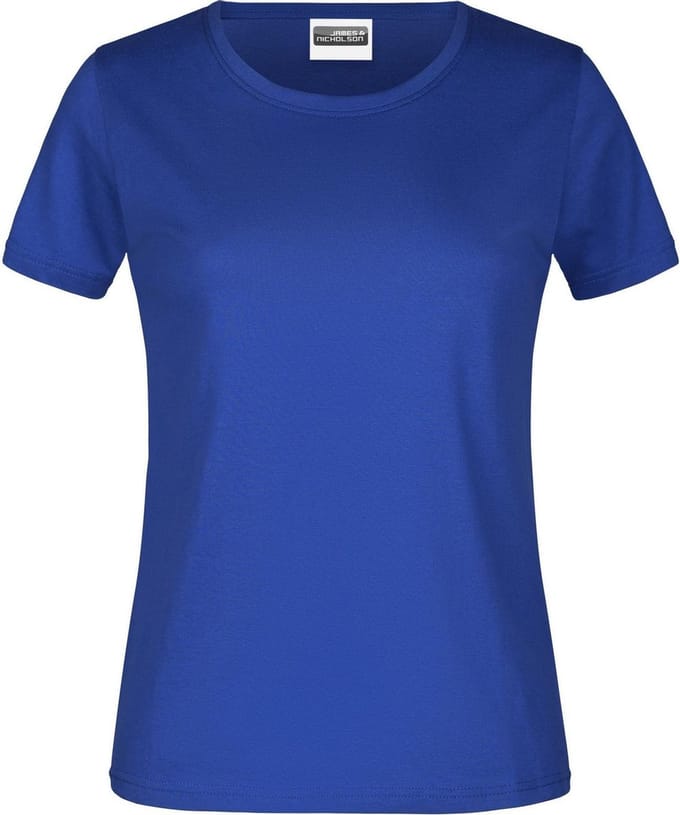 James And Nicholson Dames/dames Basic T-Shirt (Donker Koninklijk)
