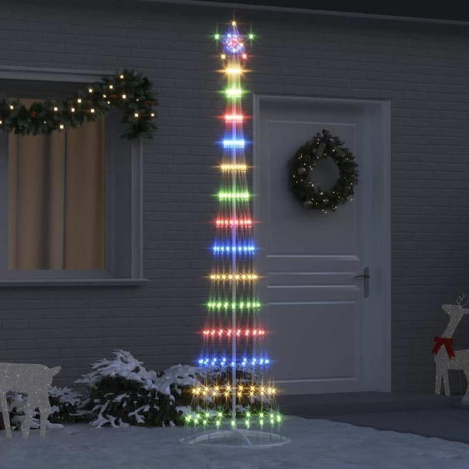 vidaXL - LED - kerstboom - Multikleur - 250 - cm - Metaal