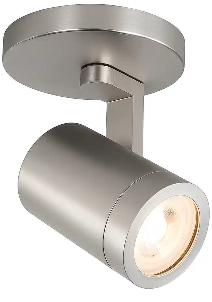 Opbouwspot Aston | Nickel Metaal | Rond | GU10 | 1-voudig | ⌀ 10cm