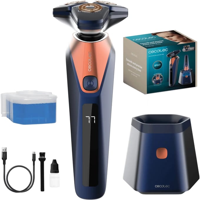 Cecotec Elektrisch Scheerapparaat PrecisionCare Saphire Pro Titanium IPX7 Zelfreinigend