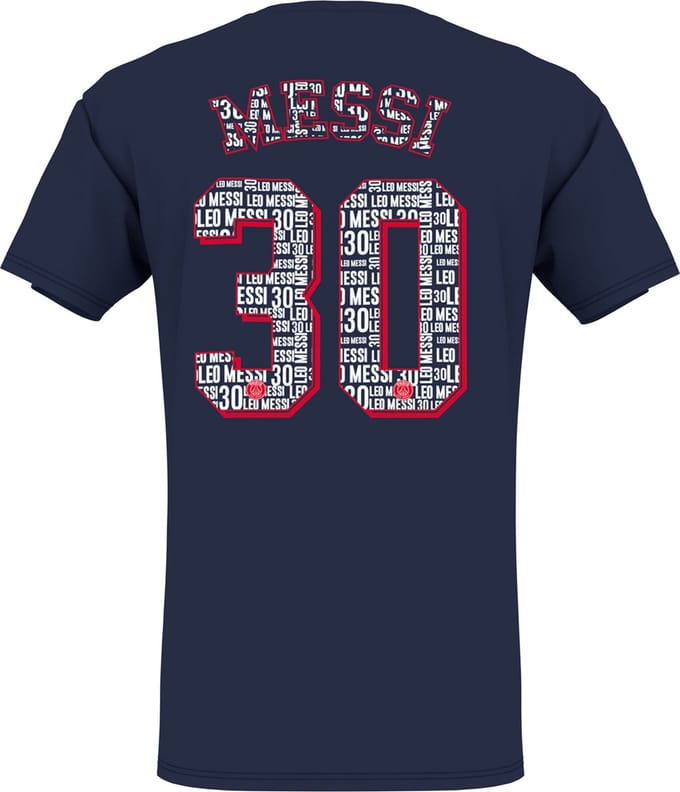 PSG Messi 'Eiffel' t-shirt Wit - Adults